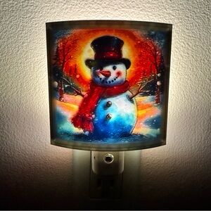 Festive Snowman Night Light